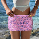 New Summer Chiffon Elegant Skirt Bag Hip Skirt Splicing Women Slim Slimming