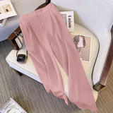 Zingj Suit Female 2024 Spring And Autumn New Khaki Loose Show Thin Suit Jacket Casual Wide-Leg Pants Two-Piece