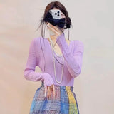 Folded HP Series 2025 Miyake Spring And Autumn Folded Women's Loose Folding Set Top Straight