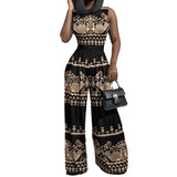 Women's Clothing In The Spring Of 2025 New Fashion Hot Casual Trousers Dress Print Sleeveless