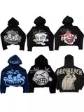 Men's Hoodie Y2K Original Hip-Hop Cartoon Graphic Printing Pullover Fashion Leisure