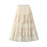 Skirt Half Dress Women's Summer 2025 New High-Rise Thin Sand Skirt High-End Yarn Skirt