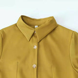 New Simple Mini-Shirt Dress