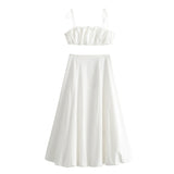 New Pleated Decorative Jacket 2678371 Wide Swing Flute Skirt