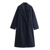New Soft Double-Breasted Loose Coat Coat
