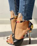 Zingj Summer New Fishmouth Women's Sandals Clasp High-Heeled Women's Shoes