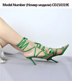 Onlymaker Women's Square Toe Black Beige Strap Stiletto Fashion Big Size
