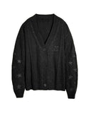 Same Taylor Orange Cardigan Embroidered Stars Loose Languid Temperament