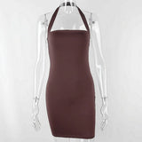 Bodycon Dress Women Halter Sexy Dress Ladies Summer