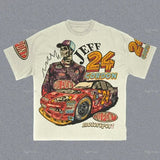 T-Shirt Oversized Y2K Blouse Korean Gothic T-Shirt Couple Retro New