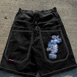 Shorts Y2K Hip Hop 2023 Original Gothic Pocket Baggy Jeans Shorts