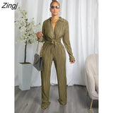 And Winter Tracksuit Pleated Shirt +Long Wide Pants Sportsuit Matching Set Solid Color Clothes For Women