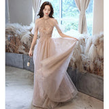 Exam Evening Dress Dress Banquet Temperament Light Luxury Small Student Vocal Music Student Dress Annual Host Dress