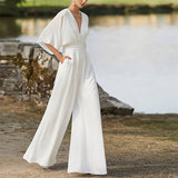 Zingj Winter New Women's Dress Jumpsuit Hot Style Deep V High