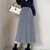 Zingj Size Micro Fat Mm Early Autumn New High Waist Soft Waxy Knit Skirt Female Korean Version Fashion Foreign Style A Word Long