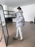 Hooded Thick Down Jacket Female 2024 Winter New Small Gentle Korean Version Of Casual White Duck Down Coat Tide-Outfit