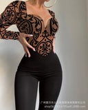 Zingj Women's Black Low Neck Sexy Tight Tone-ODS1377