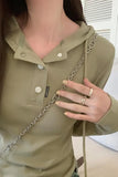 Long-Sleeved T-Shirt Autumn And Winter Korean Version Of Slim Short Bottomed Shirt Minority Design Farewell To Underwear