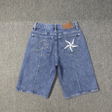 Devil Island Jeans Star Embroidered Jacket High Street Vintage