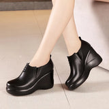 Women's Shoes With Velvet, Thick Soles, Waterproof Table, Deep Slope Heels, Simple, Fashionable Overshoes, High