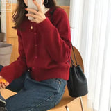 Zingj Autumn And Winter New Cashmere Knitted Cardigan Woman Loose Gentle Wind Outside Wearing Long-Sleeved Knitted Sweater Coat