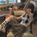 Women Knitted Cropped Trendy Single Breasted Short Sleeve Slim Preppy Style Leisure Retro Female Students Cardigans