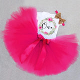Cotton Baby Girl First 1st Birthday Party Tutu Dresses for Vestidos Infantil Princess Clothes 1 Year Girls Children's