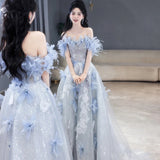 Chinese Fishtail Evening Dress 2025 New Light Luxury Niche Morning Robe Toasting Bridal Purple Banquet Dress Dress