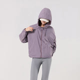 Ten-Twenty Fall Thin Hooded Trench Coat Bat Sleeve Sun Protection Suit Outdoor Short Jacket Jacket Women-Outfit