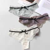 Three-Dimensional Lace T-Shirt Trousers Legs Around The Waist Delicate Embroidered Cotton Crotch Lady