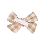 2021 New Cotton Linen Print Hair Clips For Cute Baby Girls BB Boutique Hairpins Barrette Headwear Kids Hair