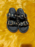 Zingj Size Slippers Female 2023 New Sweet Cool Belt Buckle Willow Nail Flat Slippers Wear Open Toe Word