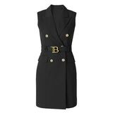 2025 New Black British Style Suitcase Lady French Style Fashioned Small Suit