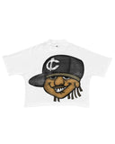 Original Sufu Ancient Animation Head Printed Graphics T-Shirt Y2k Blouse Street Oversized T-Shirt Gothic Animation Short