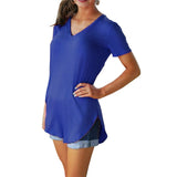 V-Neck Short-Sleeved T-Shirt Woman Loose Casual Tops for Women Black S-5Xl 9 Colors Tees Women's 2022