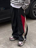 Hip Hop Panel Striped Loose
