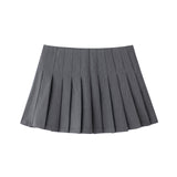 Multi-Colored Leisure Short-Scarry High-Waist Wide-Folded Skirt 2025 Winter New