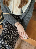 Floral Polka Midi Skirt- Outfit