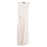 Spring Blended Pleated Dress
