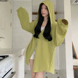 Chiffon Blouse Women's Summer Tops 2023 Hooded Shirt Thin Long Sleeved Sun Protection Suit for Women Elegant Women