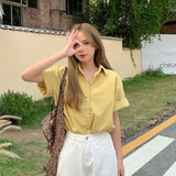 Elegant Blouses for Women Summer Shirts for Women 2024 Short Sleeve White Shirt for Women's Blouses