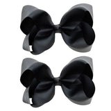 4'' Cute Solid Grosgrain Ribbon Bowknot Hair Clips For Girls Handmade Hairpins Barrettes Headwear Kids Hair