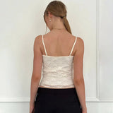 Zingj Desire Sweet Wind Lace Splice Draw Pleated Bow Sling Female New V Collar Slim Small