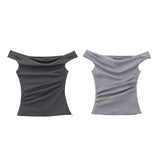 New Wrinkle Design Slim Fashion Blouse