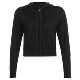 Women's Dress Autumn / Winter Ins Internet Celebrity Solid Color Hooded Pocket Sweater Coat