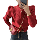 Zingj Fragrant Wind Soft Waxy Knit Cardigan Female Spring 2024 New Long Sleeves Popular This Year Beautiful Letter Sweater