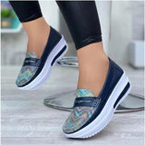 Casual Single Shoes Women's Autumn Solid Color Round Head Low-Top Belt Buckle Soft-Soled Work Shoes Beans