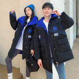 In The Winter Of 2024, Both Sides Wear Long Cotton Clothes Male Popular Brand Ruffian Handsome Loose Design Sense Fashion Warm Padded Clothes-Outfit