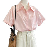 Women's Top 2025 Summer Summer High-End Niche Design Shirts Are Particularly Age-Old French Professional