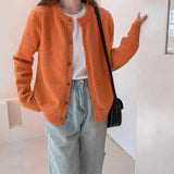 Zingj Autumn And Winter New Cashmere Knitted Cardigan Woman Loose Gentle Wind Outside Wearing Long-Sleeved Knitted Sweater Coat